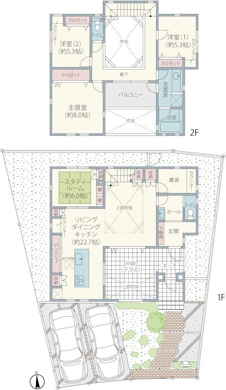 千葉県佐倉市西ユーカリが丘５丁目 4LDK+書斎　121.72平米