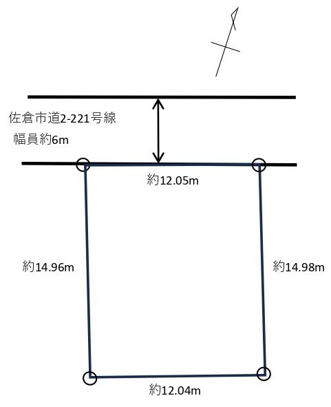 佐倉市ユーカリが丘2丁目　南ひな壇の建築条件なし宅地 間口約12mの整形地