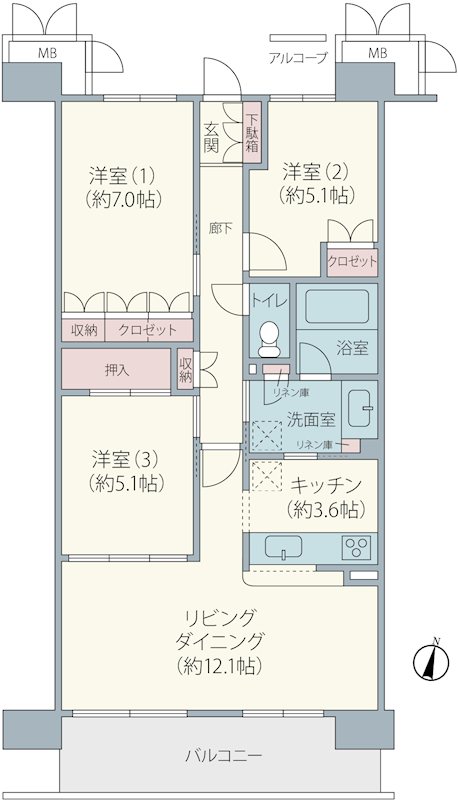 ビオ・ウイングユーカリが丘 間取図・土地図
