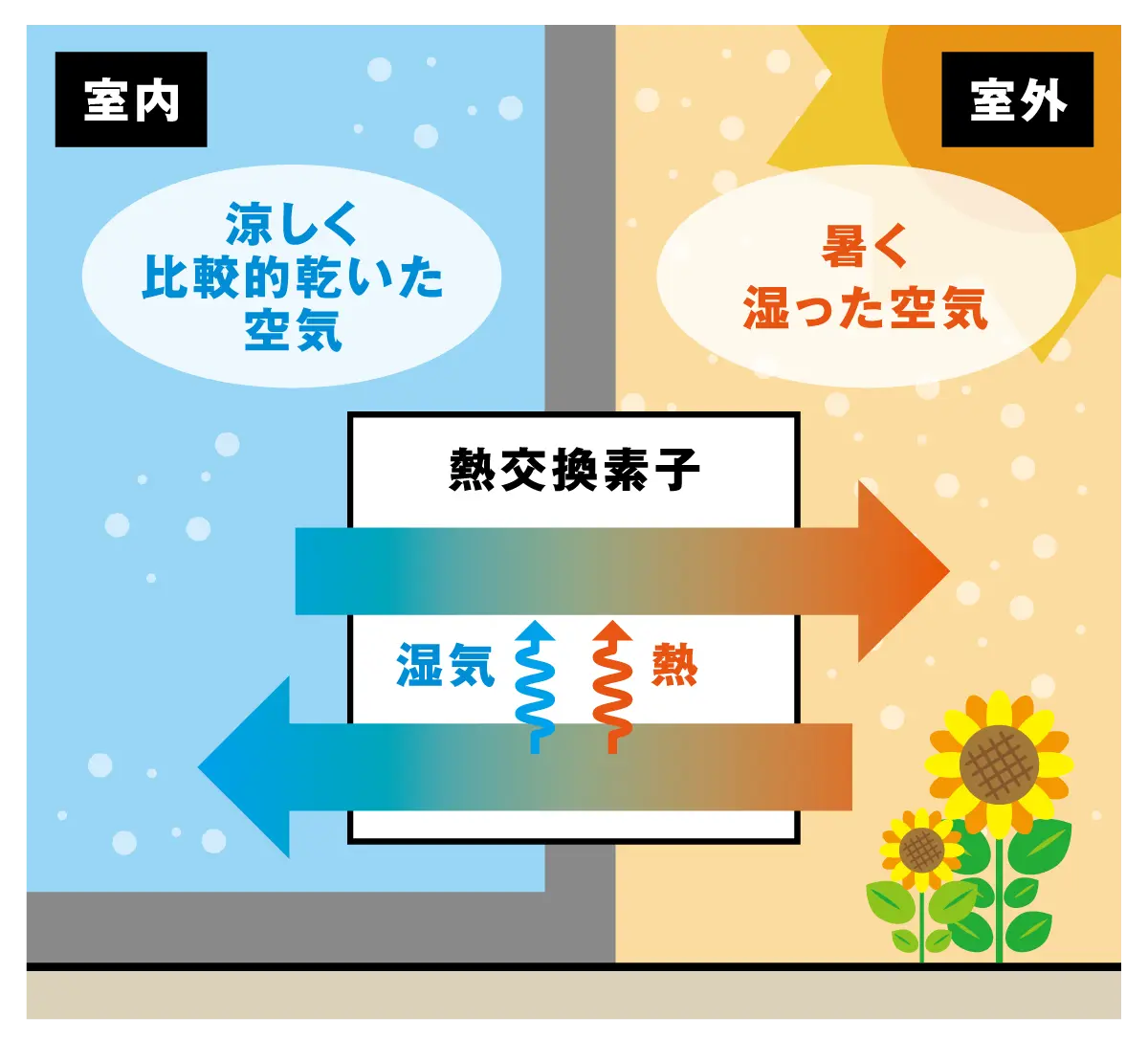 夏の場合 概念図
