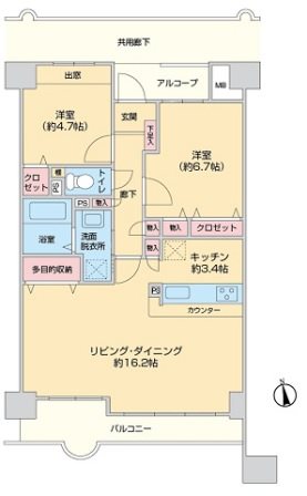 アネシス・ユーカリが丘  明るく使いやすい2LDKのお部屋