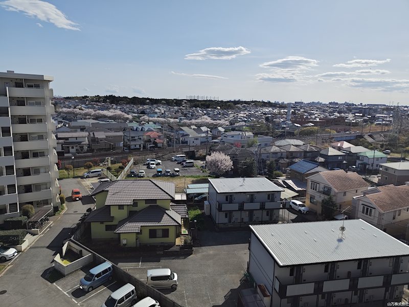 ハイネス勝田台壱番館 眺望良好です。