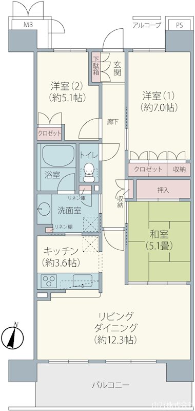 ビオ・ウイングユーカリが丘 間取図・土地図