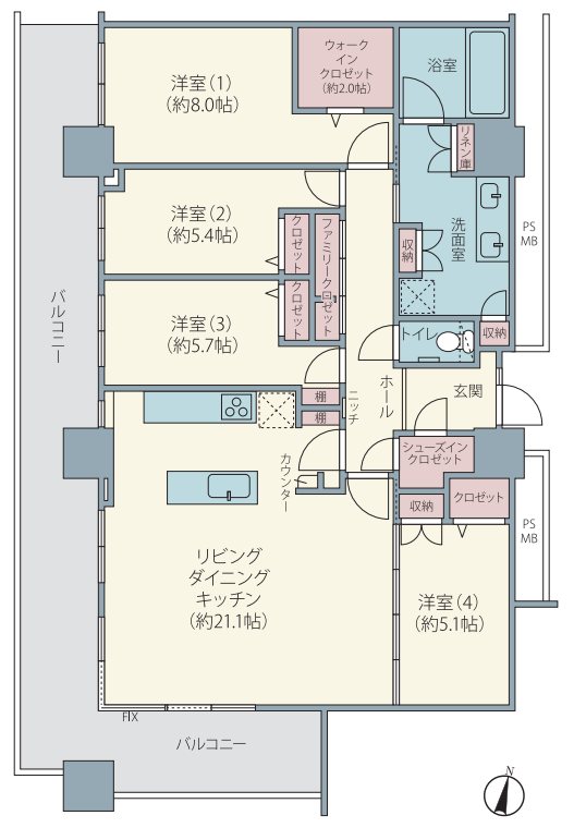 スカイプラザ・ステーションタワー 間取図・土地図