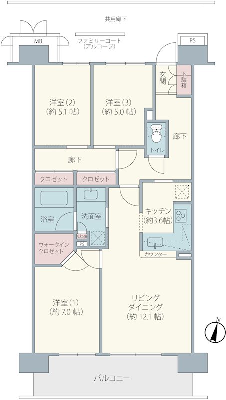 ビオ・ウイングユーカリが丘 間取図・土地図
