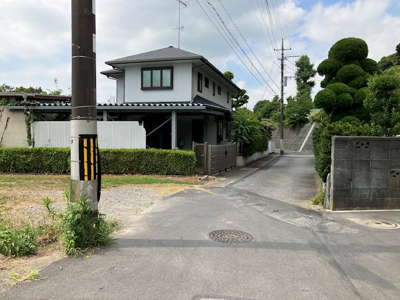 東金市東金　建築条件なし土地約50坪 現地写真（前面道路含む現地写真）
