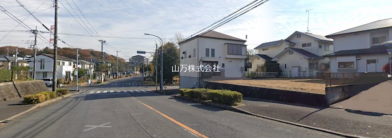 宮ノ台4丁目建築条件なし売地　土地55坪付　17M公道接道 公道17M道路接道
