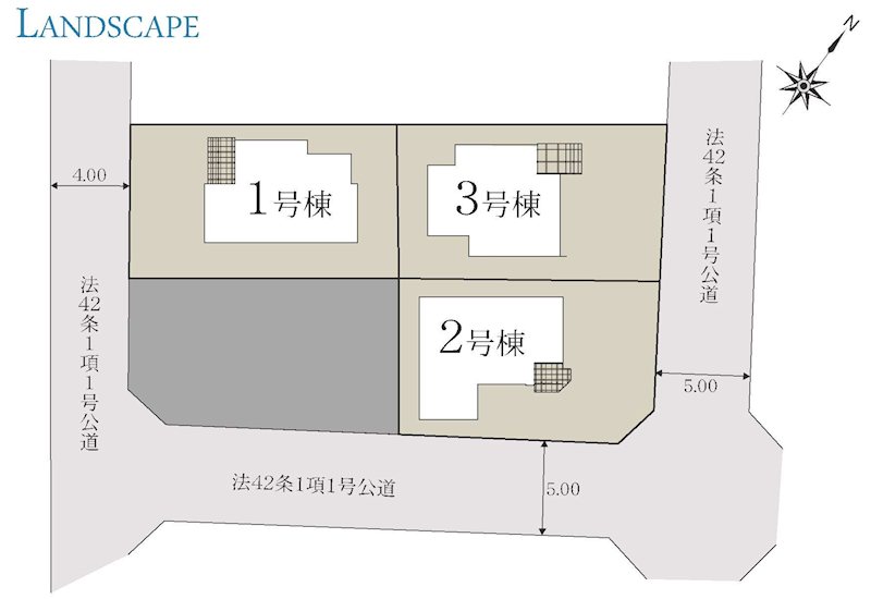 佐倉市井野新築戸建全３棟　土地約46坪付 全３棟現場