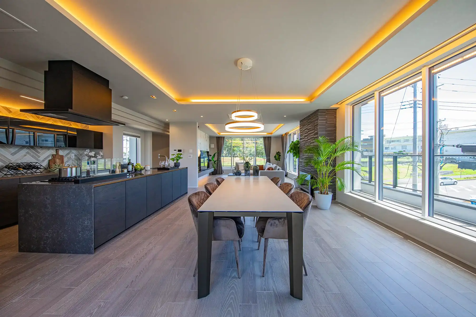 Living Dining Kitchen