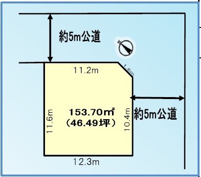 佐倉市中志津2丁目　建築条件なし宅地 間取図・土地図