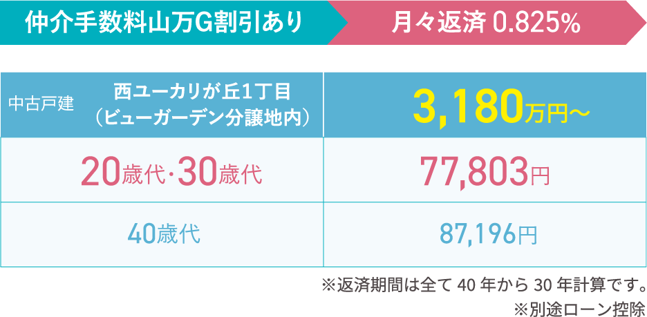 月々の支払い例