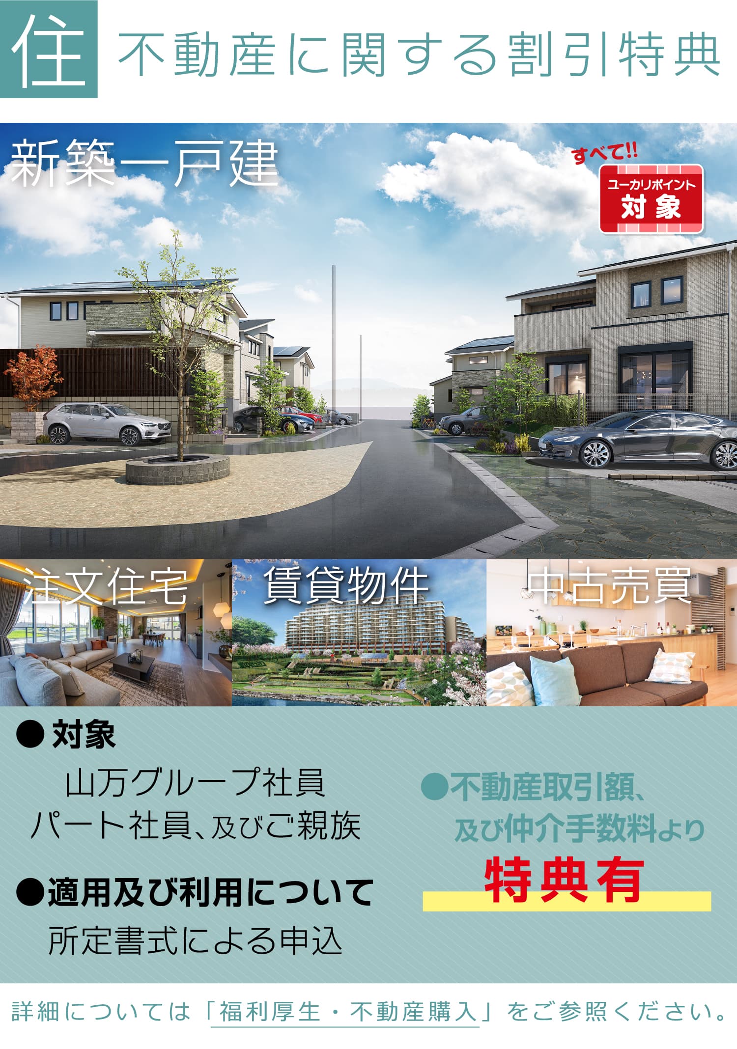不動産に関する割引特典