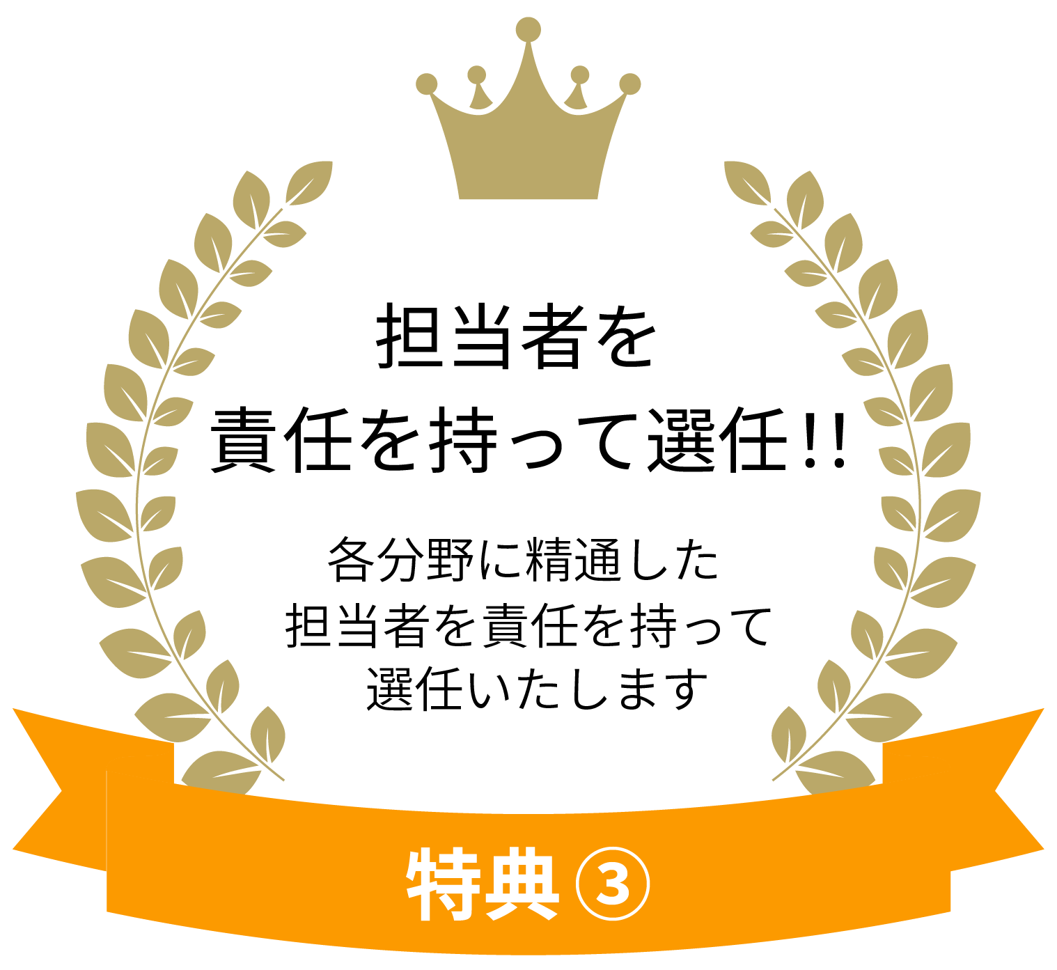 担当者を責任を持って選任！！