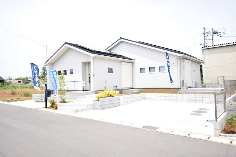 富里市七栄　新築戸建　平屋　フリースタイル畳コーナーの家 現地写真