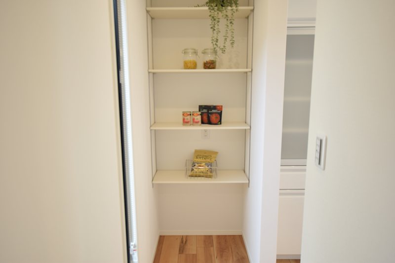 富里市七栄　新築戸建　平屋　フリースタイル畳コーナーの家 内観写真（収納）