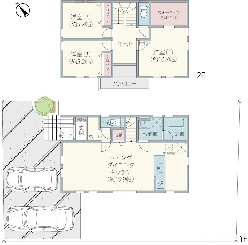 佐倉市上志津戸建　 広々とした明るい間取りです