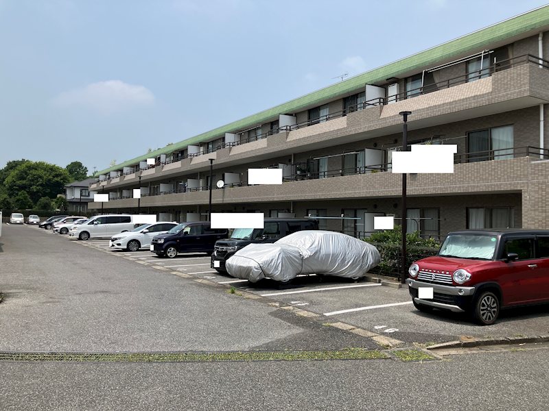 サンパーク成田弐番館　1階　専用庭付き 現地写真