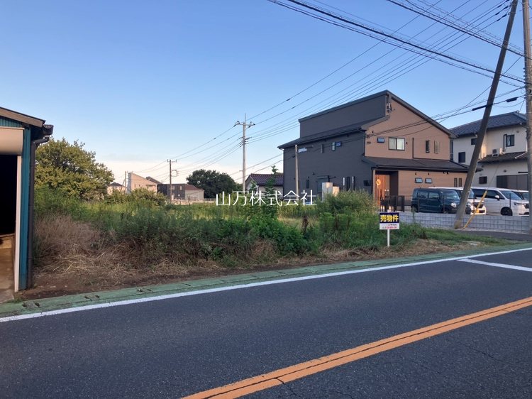 【建築条件無】佐倉市臼井390㎡超南西角更地 京成本線「臼井」駅徒歩約13分！敷地面積390㎡超の建築条件無物件です