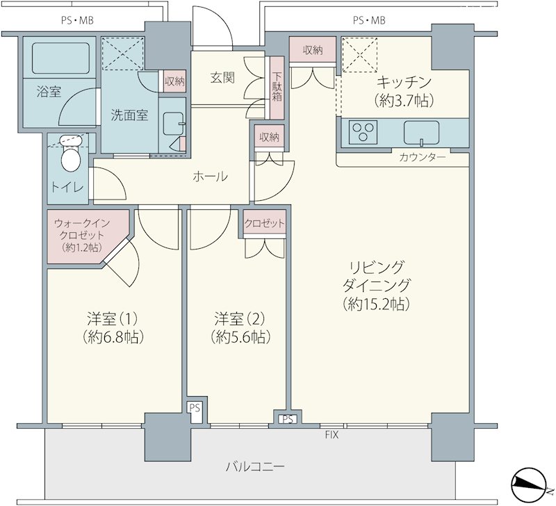 【駅直結タワーマンション】スカイプラザ・ステーションタワー・タワー棟  間取図・土地図
