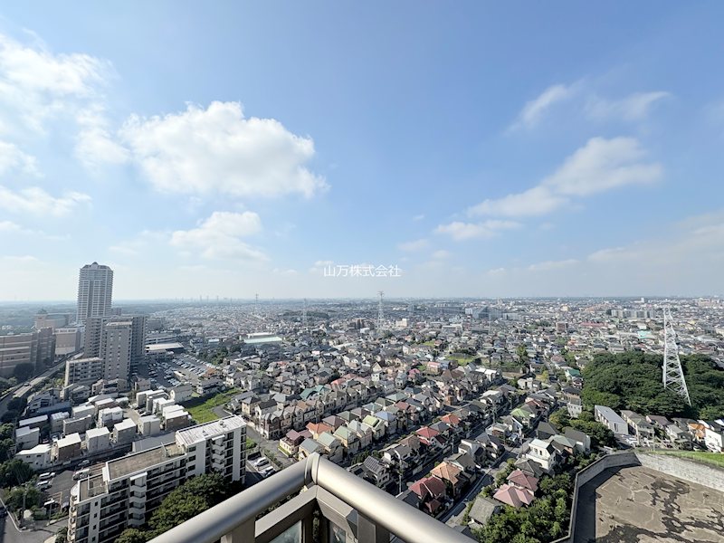 ユーカリが丘スカイプラザ・ミライアタワー　20階南西角のお部屋 圧巻の眺望