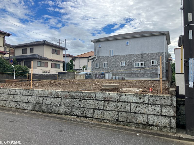佐倉市ユーカリが丘2丁目　整形角地66坪 北西道路側から撮影