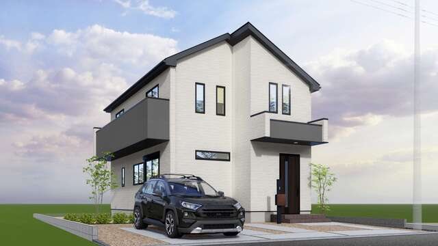 【新築戸建】富里市御料の長期優良認定住宅（全9棟） ２号棟 完成予想図（外観）