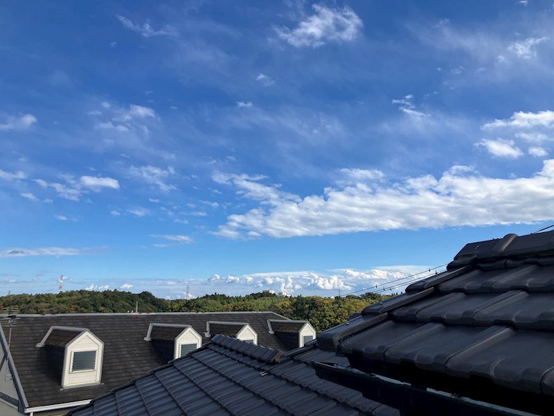 佐倉市南ユーカリが丘【駅前高級分譲地内】　注文住宅戸建 スカイバルコニーからは駅前エリアとは思えない突き抜ける青空と星空が堪能できます。