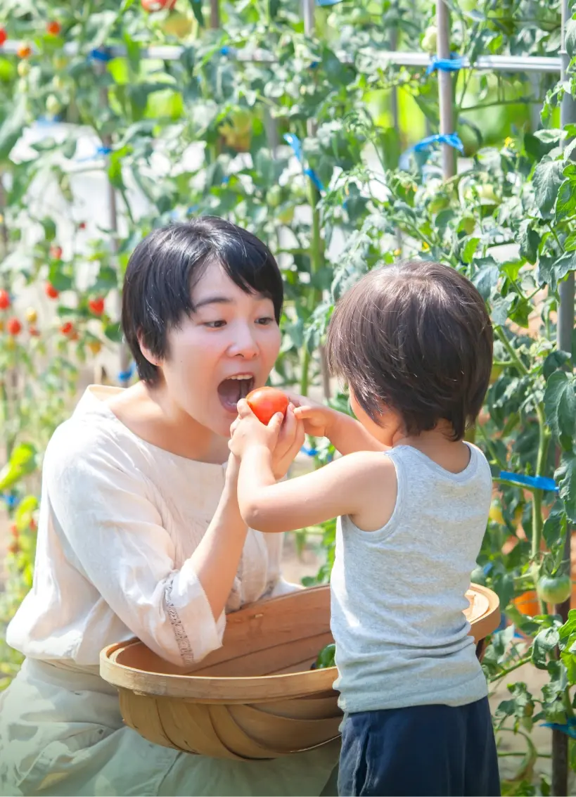 Beau GARDEN MINORISTA 芝山 ユーカリが丘 家族・野菜イメージ