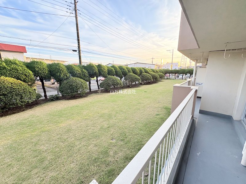 勝田台クローバーハイツ３号棟 １階南向き住戸　前面棟なし