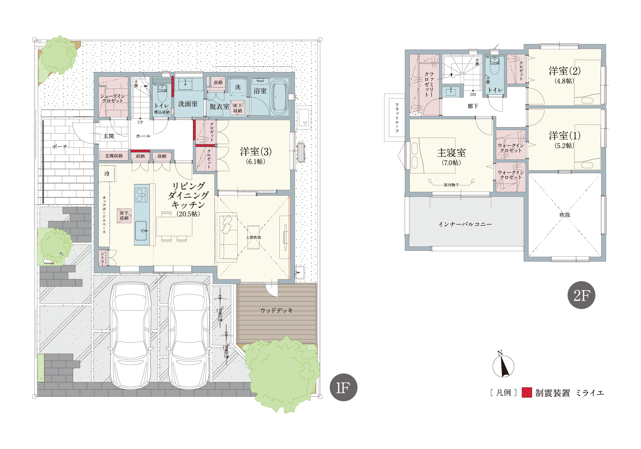 千葉県佐倉市Y-style ユーカリが丘2-9-13 間取り 新築戸建　分譲
