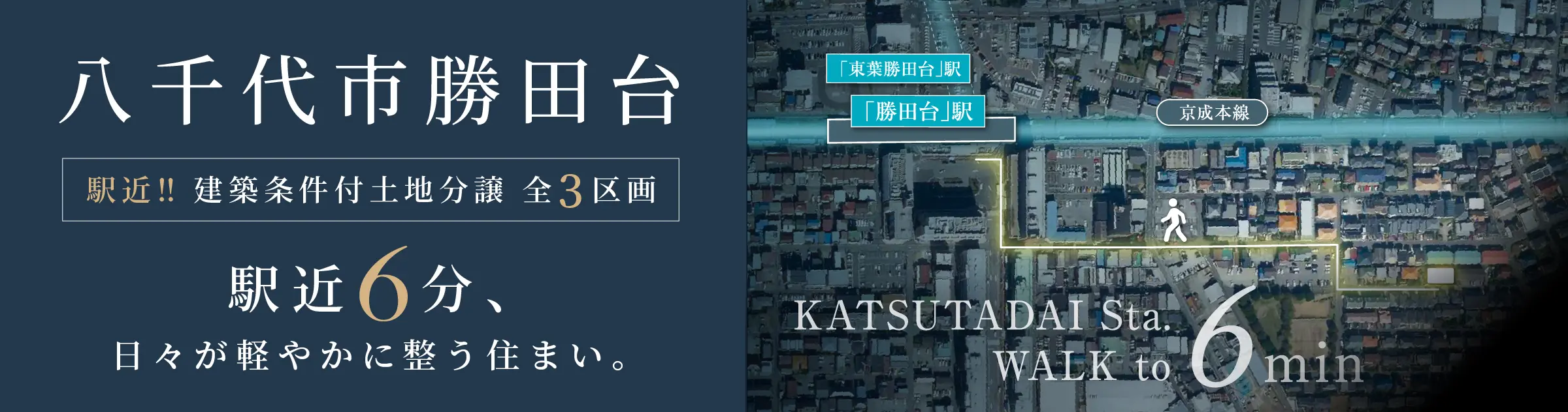 勝田台駅徒歩6分の土地分譲